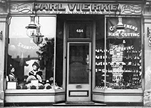 Haircut Prints: Barber Shop early 1900s