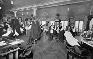 Montmartre Prints: Barber Shop Montmartre