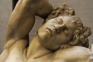 Mythological Gallery: Barberini Faun. A sleeping satyr. About 220 BC. Greek baroq