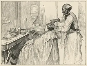 At the barbers shop