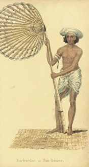 India Gallery: Barburdar, punkah wallah or fan bearer