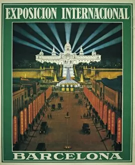 Agent Gallery: Barcelona International Exhibition. 1929. Poster