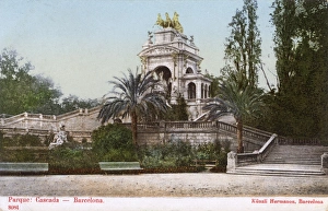 Images Dated 17th August 2016: Barcelona, Spain - Parque Cascada - The Fountain