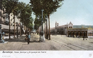Images Dated 11th August 2015: Barcelona, Spain - Paseo Nacional y Almacenas del Puerto