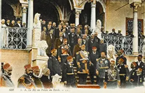 Reception Prints: The Bardo Palace, Tunis, Tunisia - The Bey at the Palace