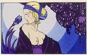 Art Deco Collection: Bare breasted woman