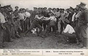 Gathering Prints: Bare Knuckle Fighting - Trenches, WW1 - British Soldiers