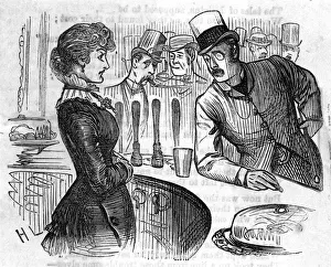 Leans Gallery: BARMAID AND CUSTOMER