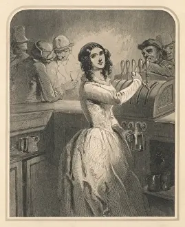 Pint Prints: Barmaid Pulls a Pint