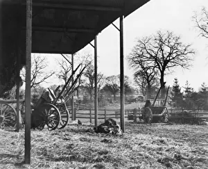 Sided Prints: Barn and Carts