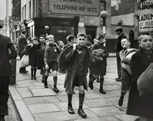 Transit Prints: Barnardo boys in London during evacuation