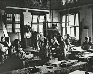 Stepney Prints: Barnardos Boys Home, Stepney Causeway - Carpentry Shop