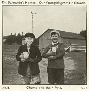Barnardos Emigrants in Canada - Chums and their Pets
