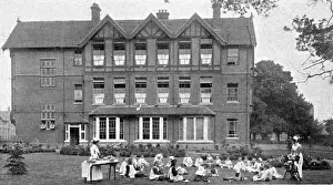 Orphanage Prints: Barnardos Girls Village Home, Barkingside - Queen Victoria
