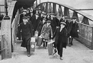 Tilbury Prints: Barnardos Home Boys at Tilbury en route to Australia