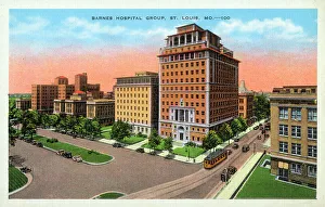 Overlooking Prints: Barnes Hospital Group, St. Louis, Missouri, USA