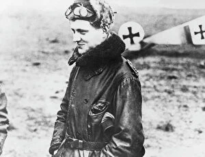 Baron Collection: Baron Manfred von Richthofen, German air ace, WW1