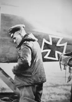 Biplanes Prints: Baron Manfred von Richthofen, leading German air ace