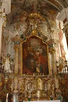 Images Dated 26th July 2008: Baroque altar, Landsberg, Bavaria, Germany