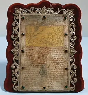 Baroque art. Sacred art. Plaque. Silver. Seu d Urgell. Spain