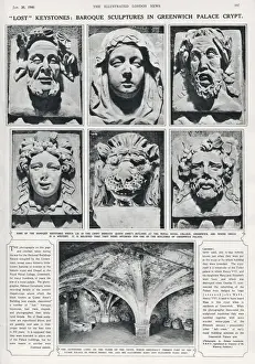 Crypt Prints: Baroque Keystones - Crypt beneath Queen Annes building
