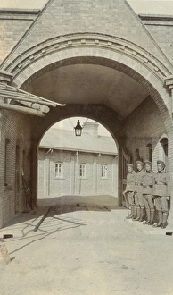 Barracks gate in Tientsin, China Barracks gate in Tientsin, China