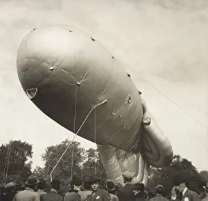 Barrage-Balloon Flying over Southern England, UK During ?