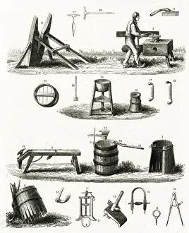 Involved Prints: BARREL MAKING - COOPER