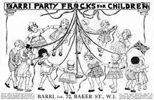 Maypole Gallery: Barri advertisement, party frocks for children, WW1