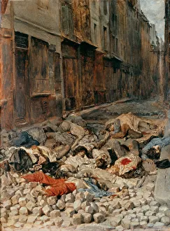 Barricade in the Rue de la Mortellerie, by Meissonier