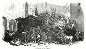 Barricades Gallery: Barricade in the Rue St Martin 1848