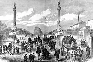 Barricades Gallery: The Barricades at Trone, Paris; Franco-Prussian War, 1870-1