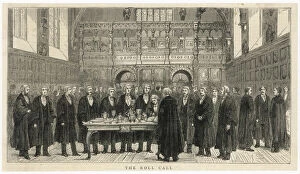 1875 Gallery: Barristers Called to Bar - Middle Temple Hall, London