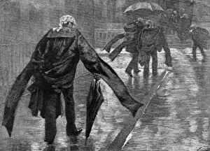 1886 Collection: Barristers in the Rain