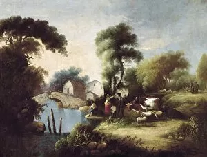 BARRON Y CARRILLO, Manuel (1814-1884). Landscape