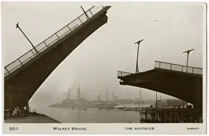 Rises Prints: Barrow-in-Furness, Cumbria - Walney Bascule Jubilee Bridge