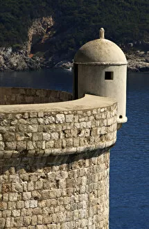 Bartizan in the wall of Dubrovnik. Croatia