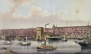 Bartlett Prints: Bartlett & Greenes free and bonded warehouses and elevators