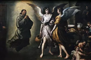 Images Dated 20th February 2008: Bartolome Esteban Murillo (1618-1682). The Angels Kitchen