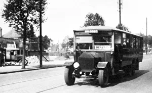 Bartons Bus to Derby in 1928, on Derby Road, Nottingham