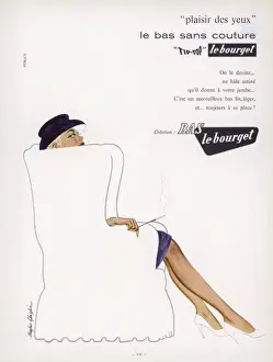Arm Chair Prints: Bas Le Bourget Stockings