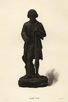 Rathbone Prints: Basalt portrait of Rousseau