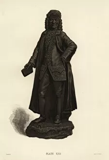 Basalt portrait of Voltaire