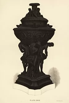 Basalt vase for a lamp