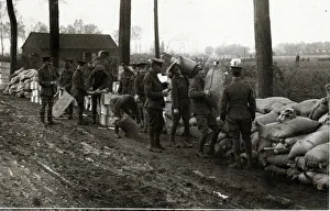 Piles Gallery: Base Post Office near fighting lines, WW1