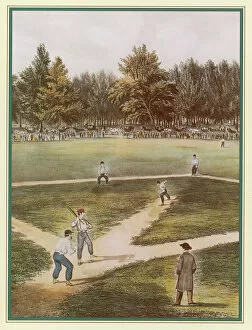 Baseball in a Field