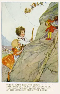Basil & Gwen climbing