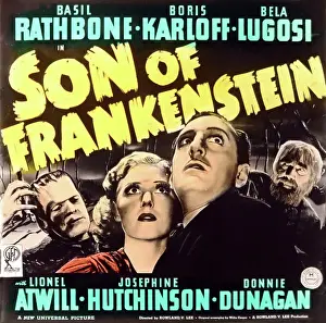Basil Rathbone Boris Karloff Dela Lugosi Son of Frankenstein