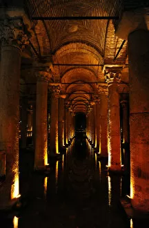 Images Dated 14th December 2013: Basilica Cistern. 6th century. Istanbul. Turkey