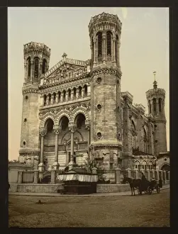 Fourviere Prints: Basilica Fourviere, main entrance, Lyons, France